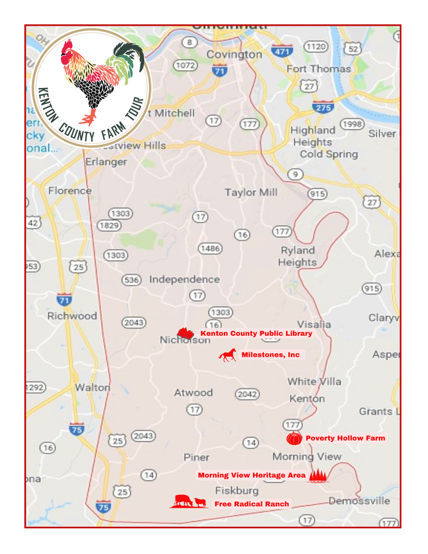 Kenton County Farm Tour Map